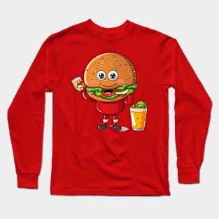 Donut kawaii  junk food T-Shirt cute  funny Long Sleeve T-Shirt